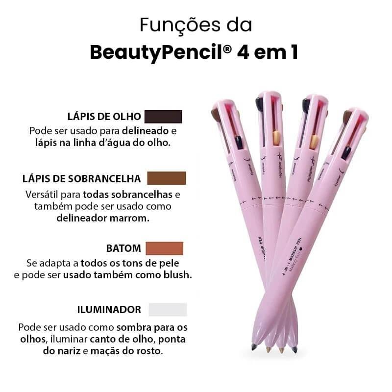 BeautyPencil® - Caneta De Maquiagem 4 em 1 + BRINDE GRÁTIS - ÚtilHoy